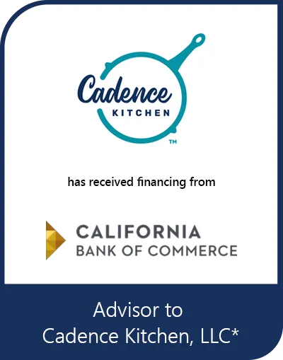 Transaction tombstone for Cadence Kitchen, LLC