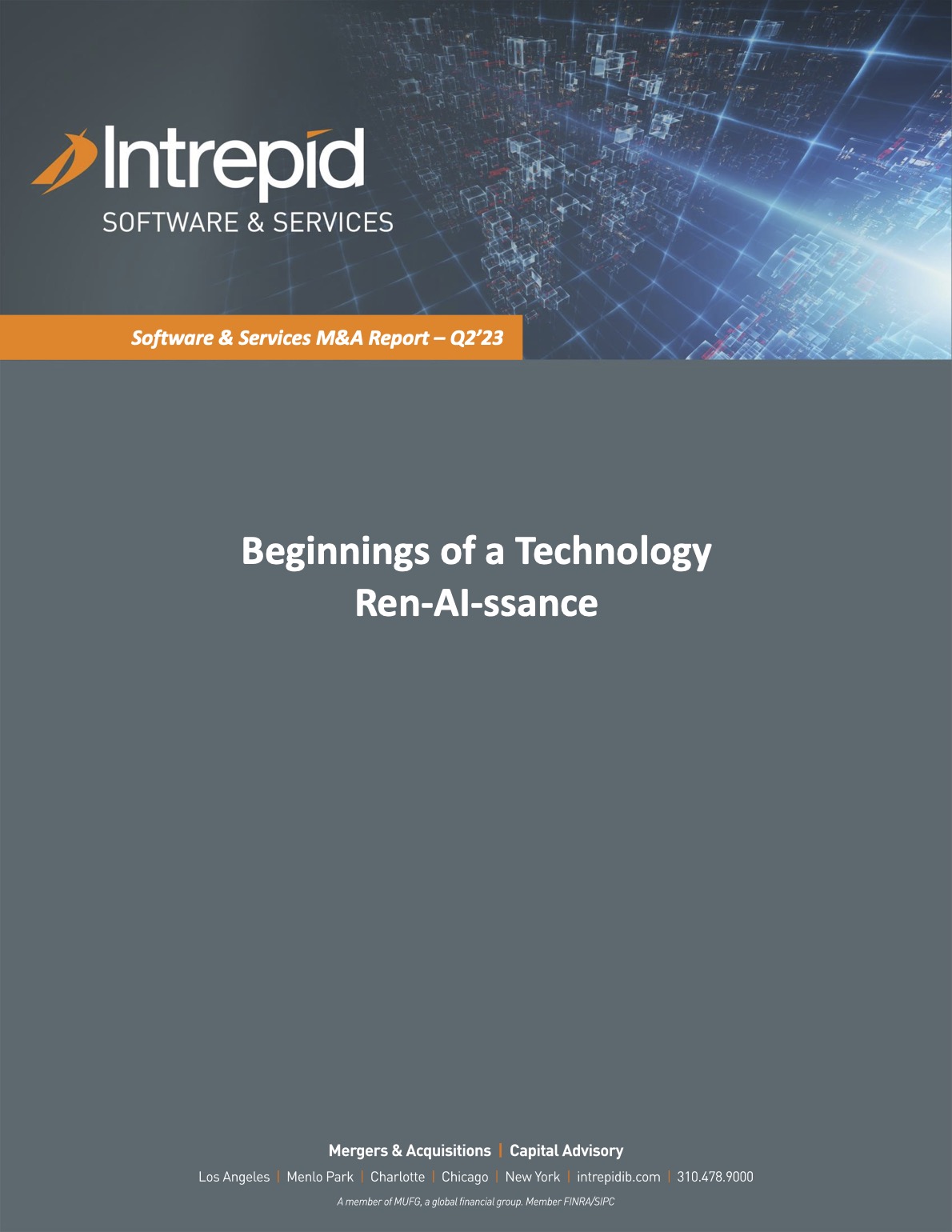 Software And Services Newsletter Q2 2023 PDF cover