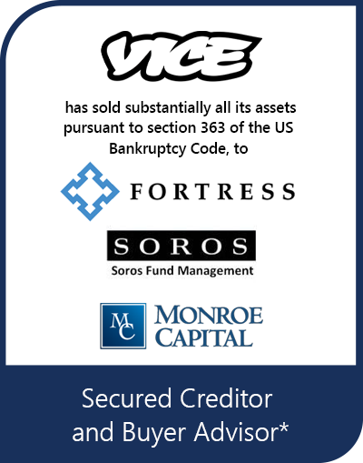 Transaction tombstone for Vice Media