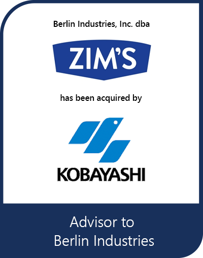 Transaction tombstone for Berlin Industries