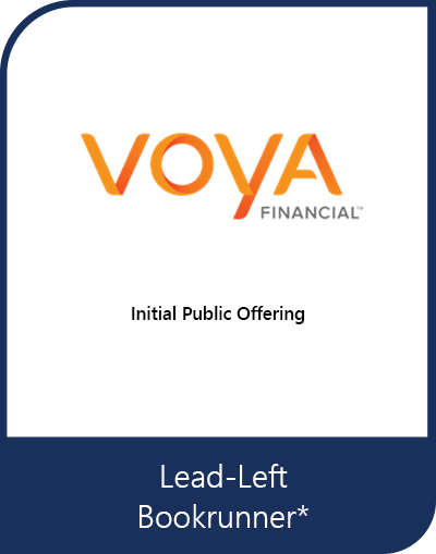 Lead-Left Bookrunner – Voya Financial